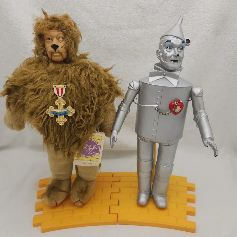 Dolls WIZARD OF OZ 14” Presents Of Hamilton 1987 Yellow Brick Stands 6 Figures